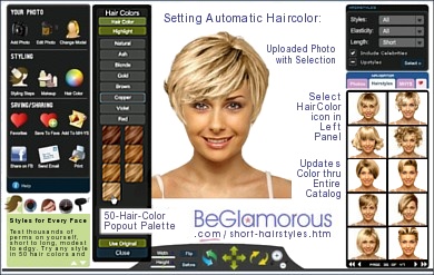Upload your photo, try
short hairstyles