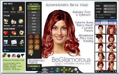 Změňte své barva vlasů on-line, 
si z vaší fotografie 